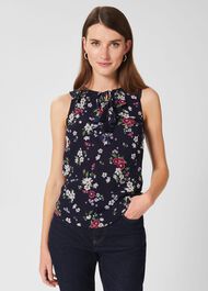 Darcey Floral Top, Navy Multi, hi-res