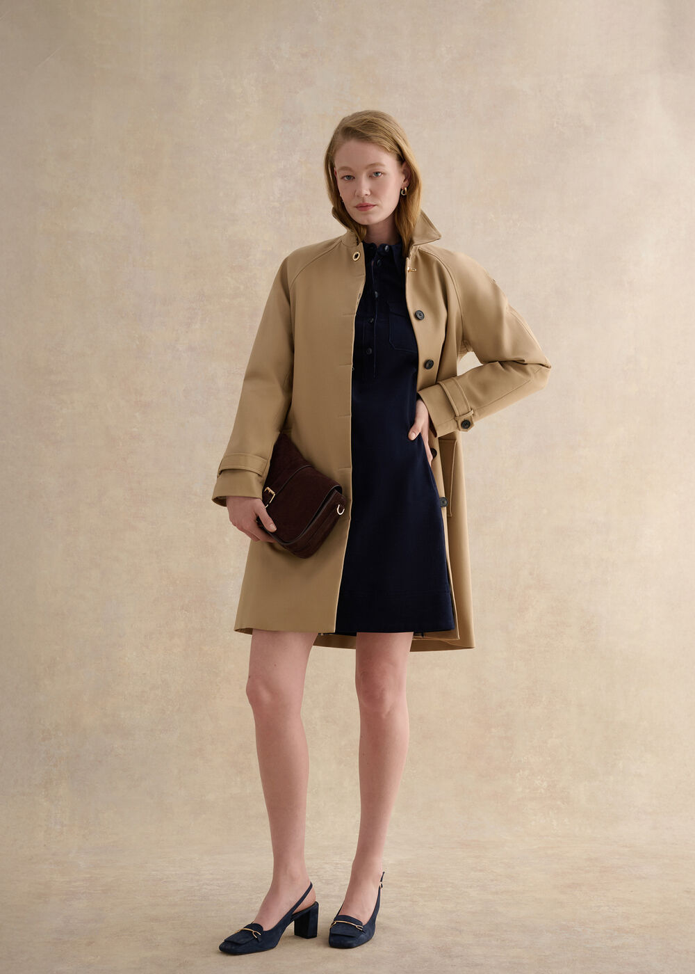 Lena Dress, True Navy, hi-res