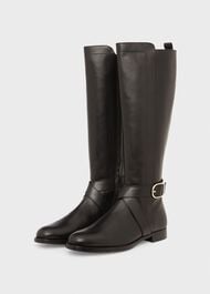 Lisette Knee Boots, Black, hi-res
