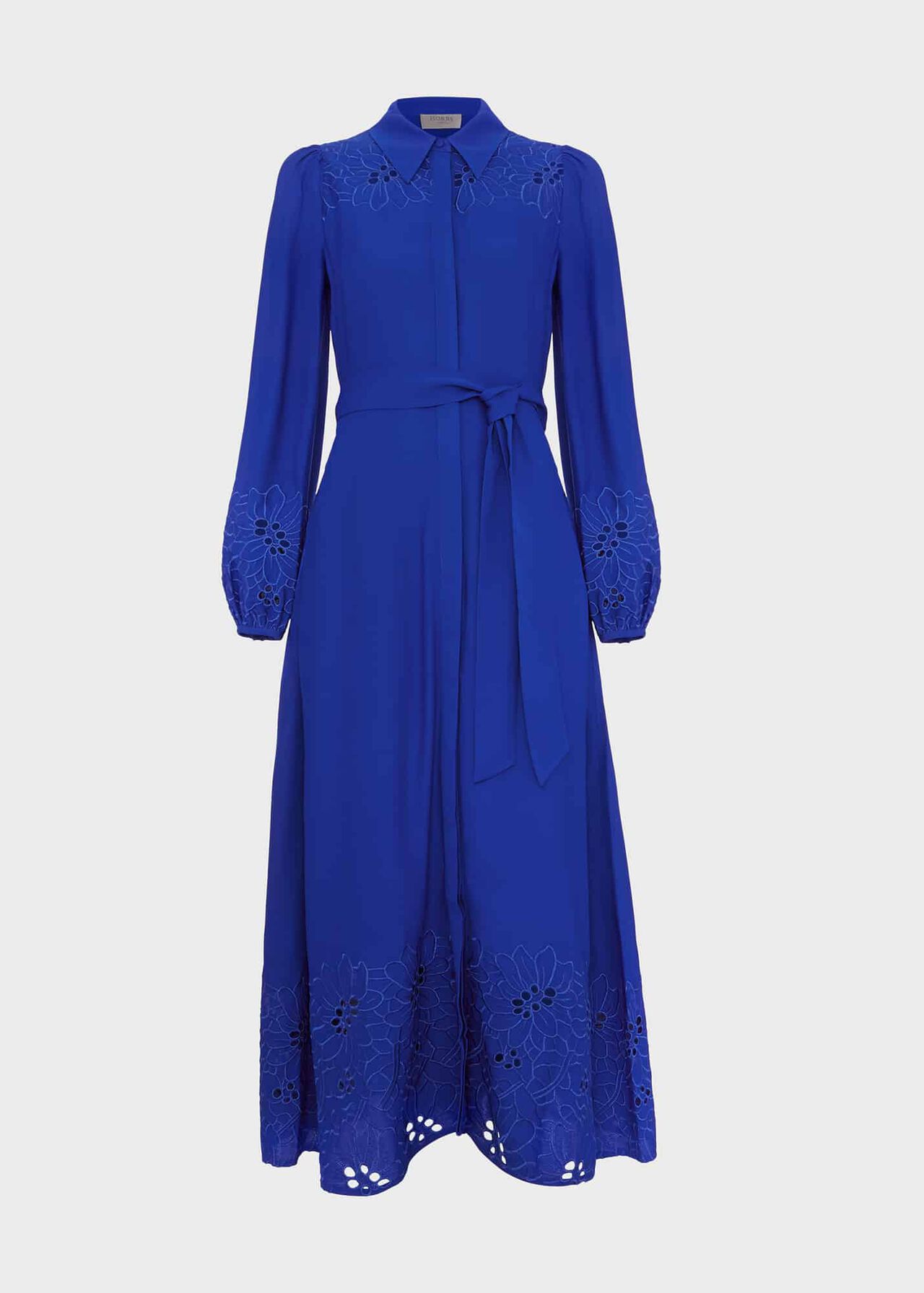 Ada Embroidered Midi Dress, Lapis Blue, hi-res