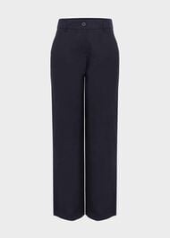 Lynn Linen Trousers, Navy, hi-res