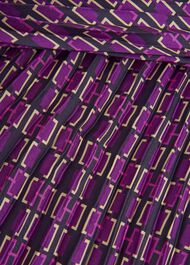 Kayla Pleated Skirt, Purple Multi, hi-res