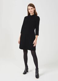 Velvet Marciella Dress, Black, hi-res