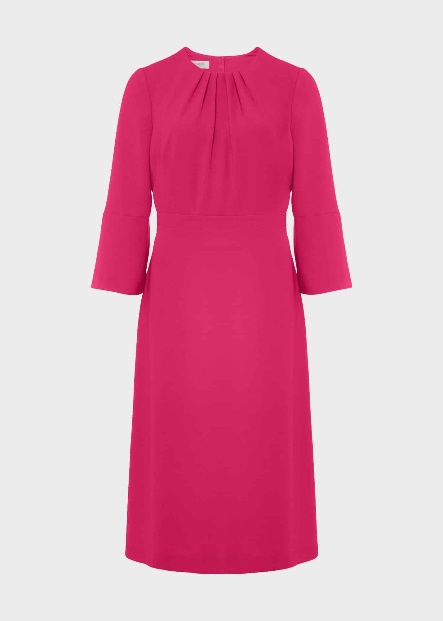 Hobbs meera new arrivals dress raspberry pink