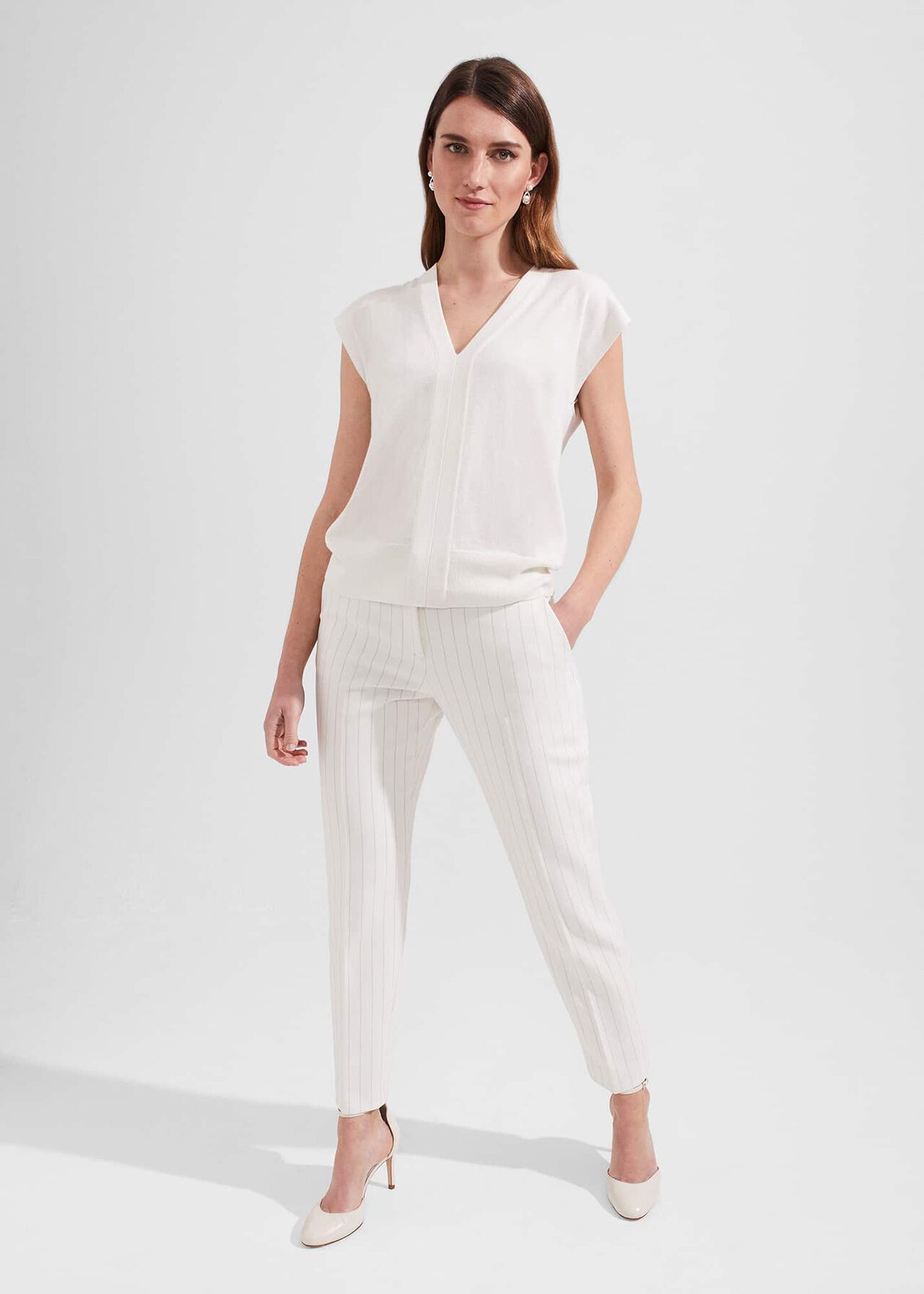 Sherry Trousers, Ivory Grey, hi-res