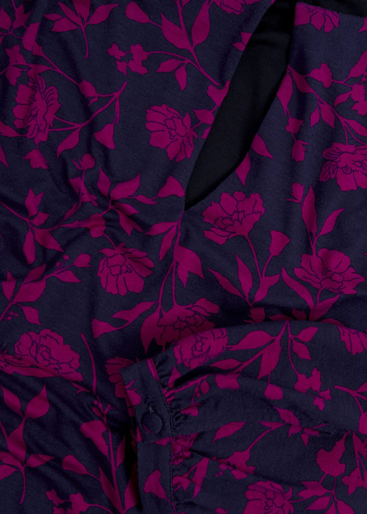 Grace Jersey Dress, Navy Pink, hi-res