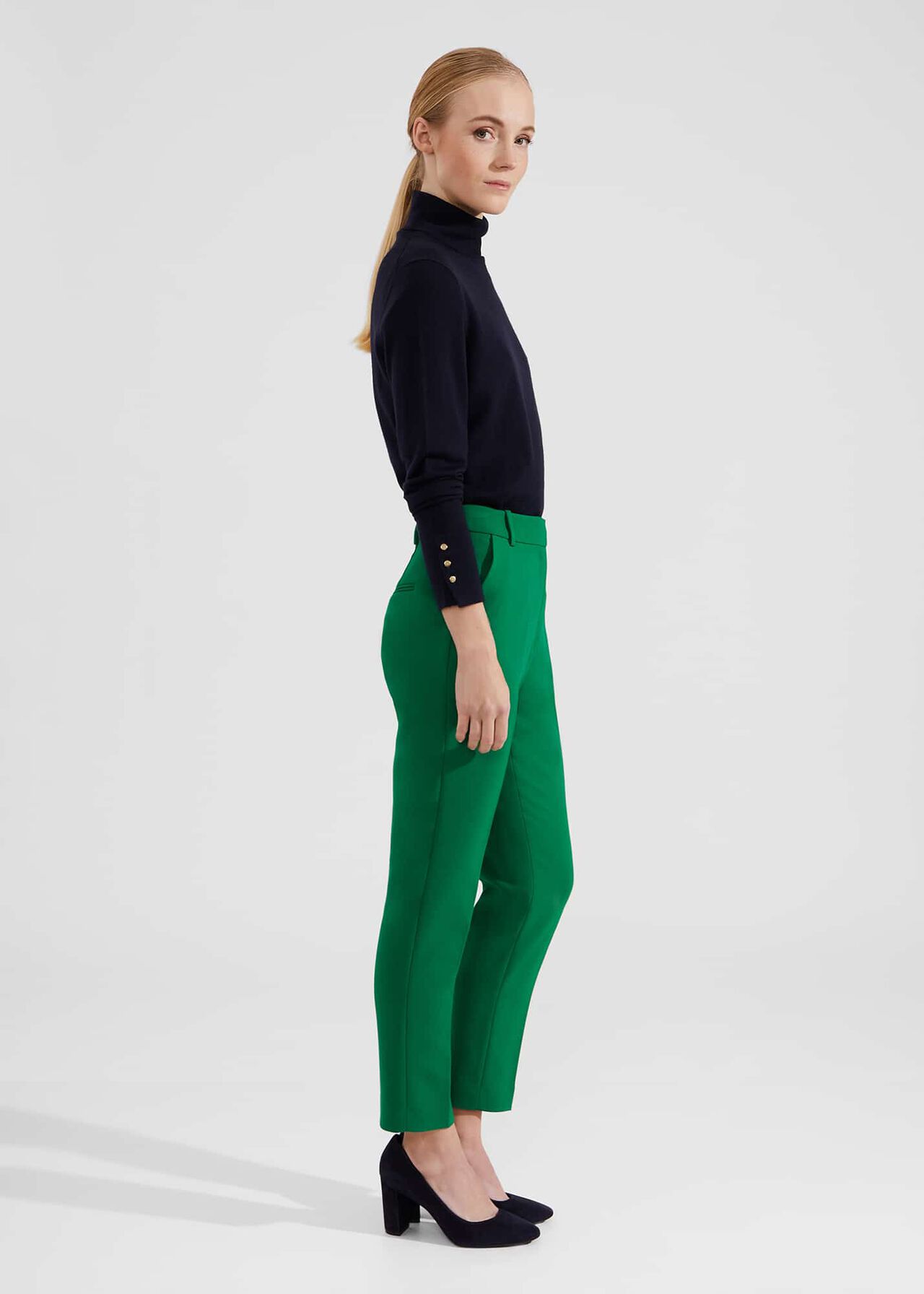Petite Suki Trousers, Malachite Green, hi-res