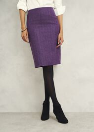 Daphne Wool Skirt, Purple Multi, hi-res