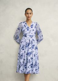 Ella Embroidered Dress, Midnight Blue, hi-res