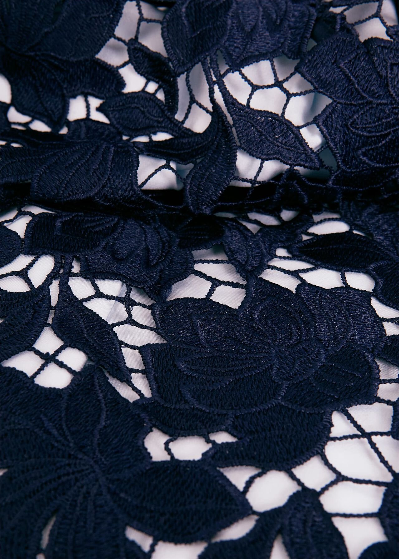 Pheobe Lace Dress, Pale Blue Navy, hi-res