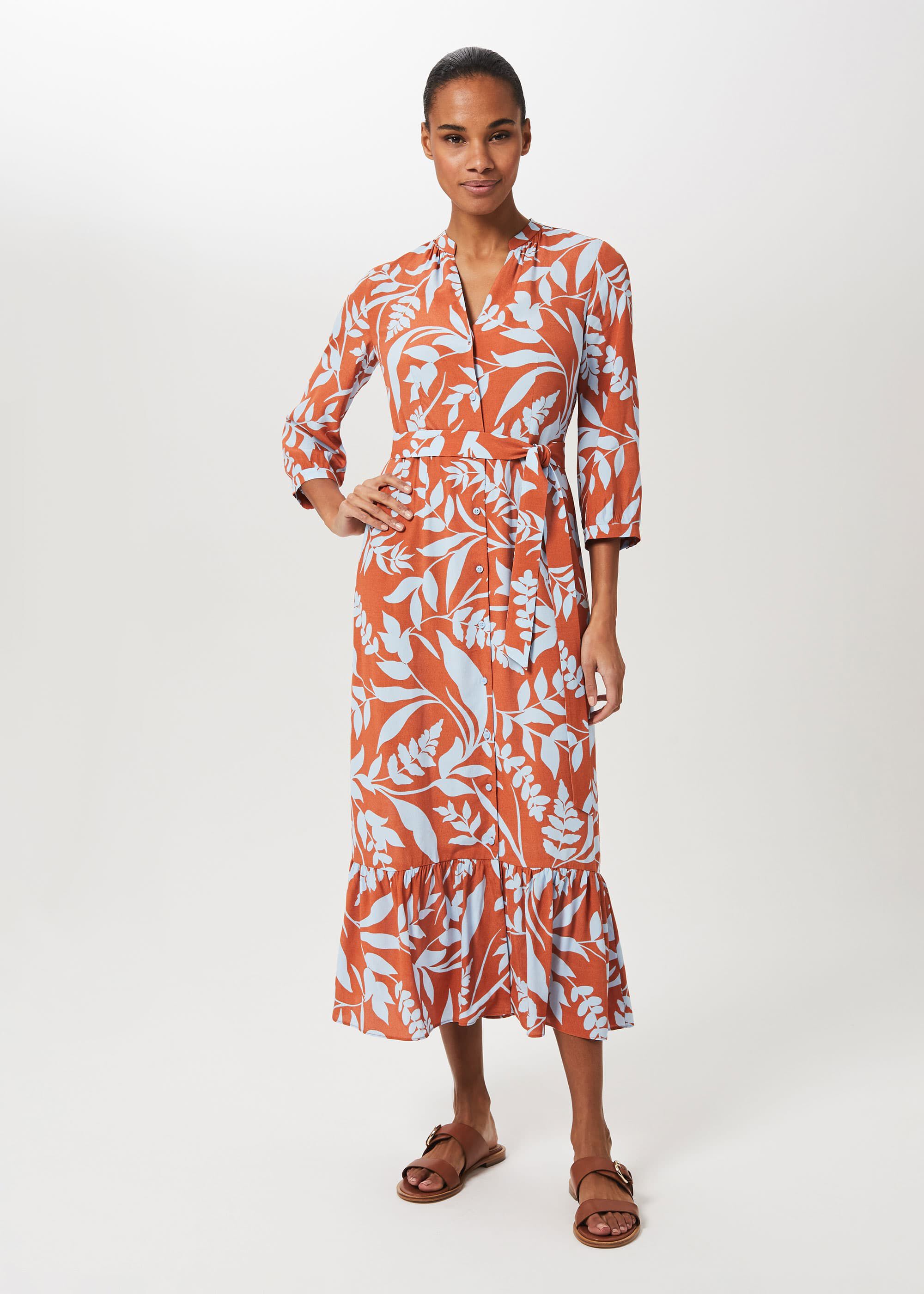 wrap dress brandy