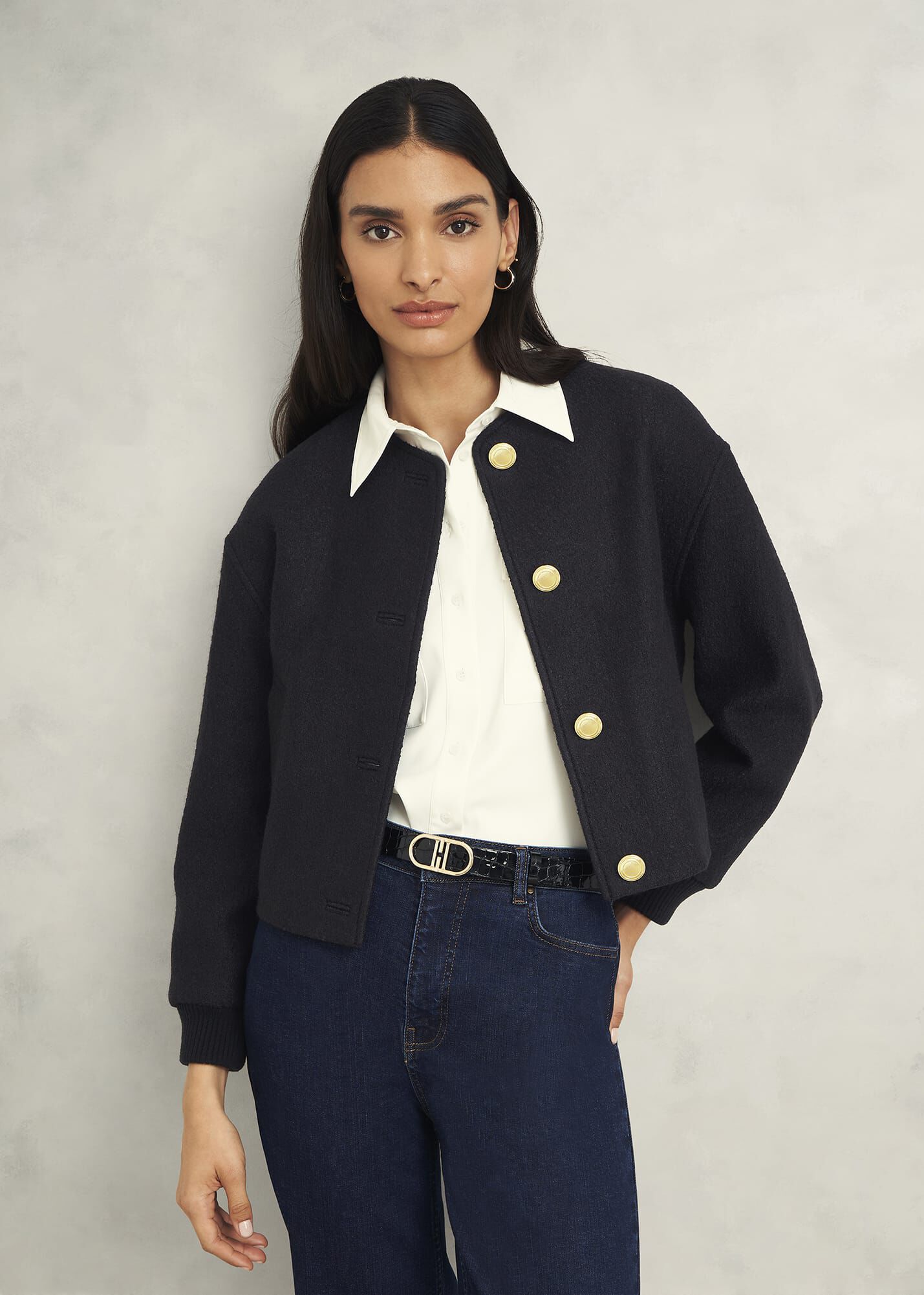 ★Hobbs London★ ウール エルシャム ボンバー ジャケット Elsham Bomber Jacket With Wool | Hobbs US |