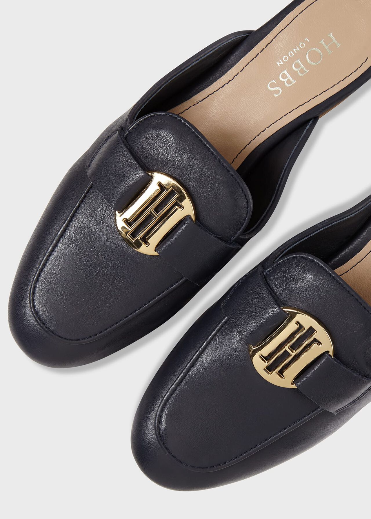 Lexi Backless Loafer, Navy, hi-res