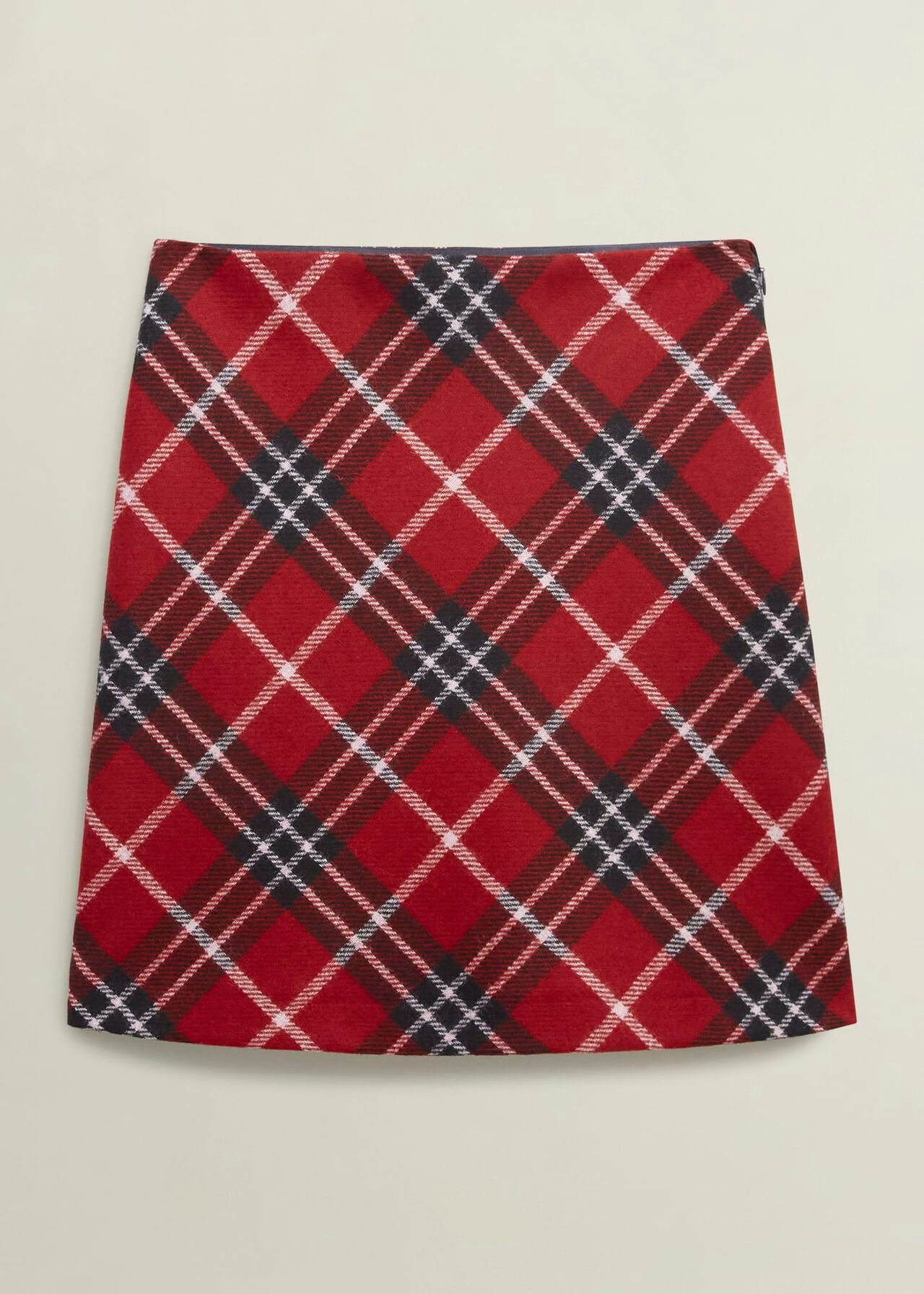 Teia Wool Skirt, Red Multi, hi-res