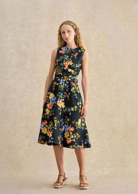 Twitchill Linen Midi Dress