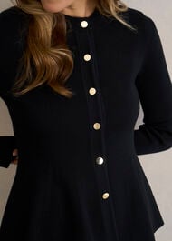 Bridget Knitted Jacket, Black, hi-res