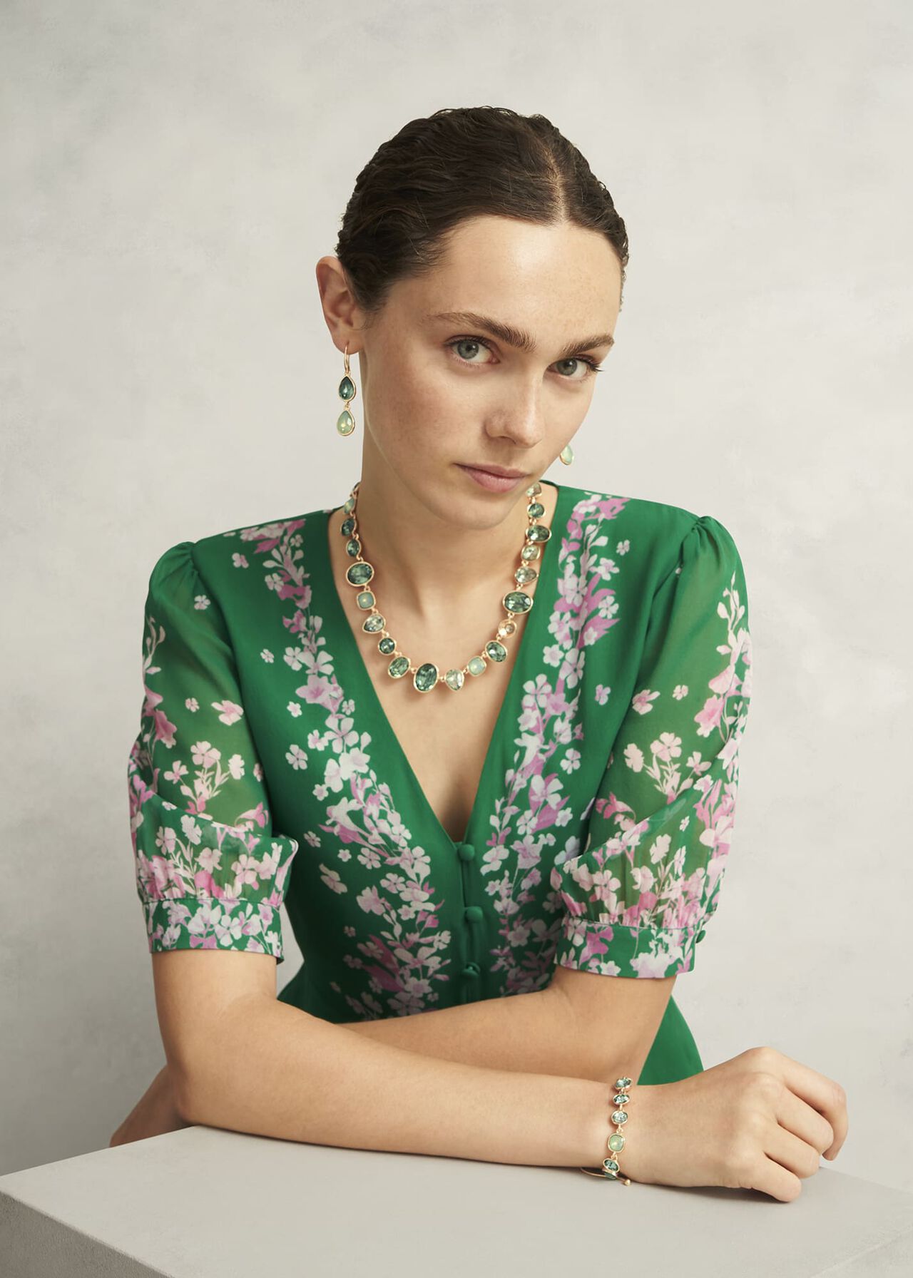 Indira Bracelet, Green, hi-res