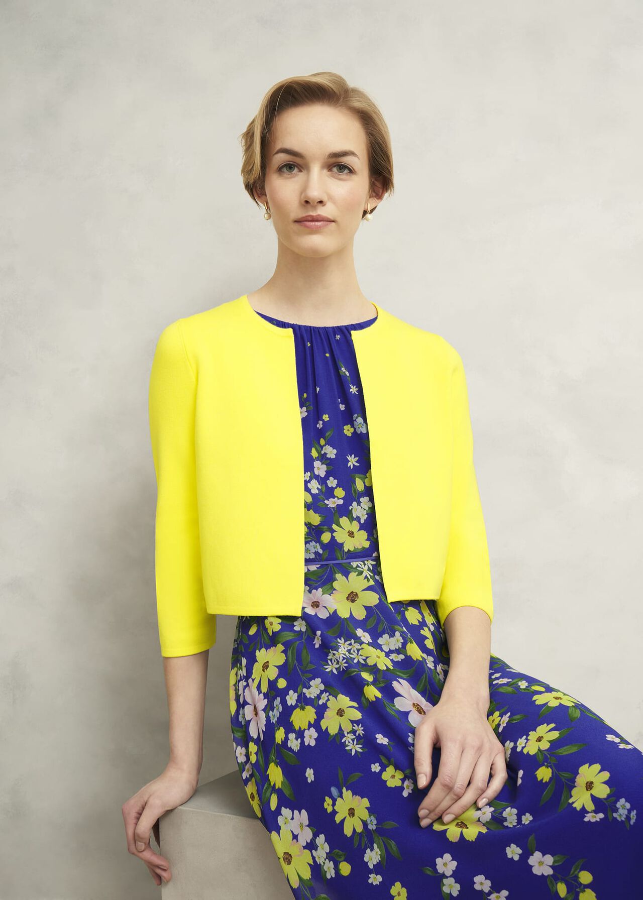 Ella Cardigan, Verbena Yellow, hi-res