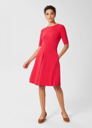 Lexia Jersey Dress, Magenta, hi-res