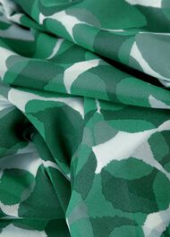 Carly Spot Midi Dress, Green Ivory, hi-res