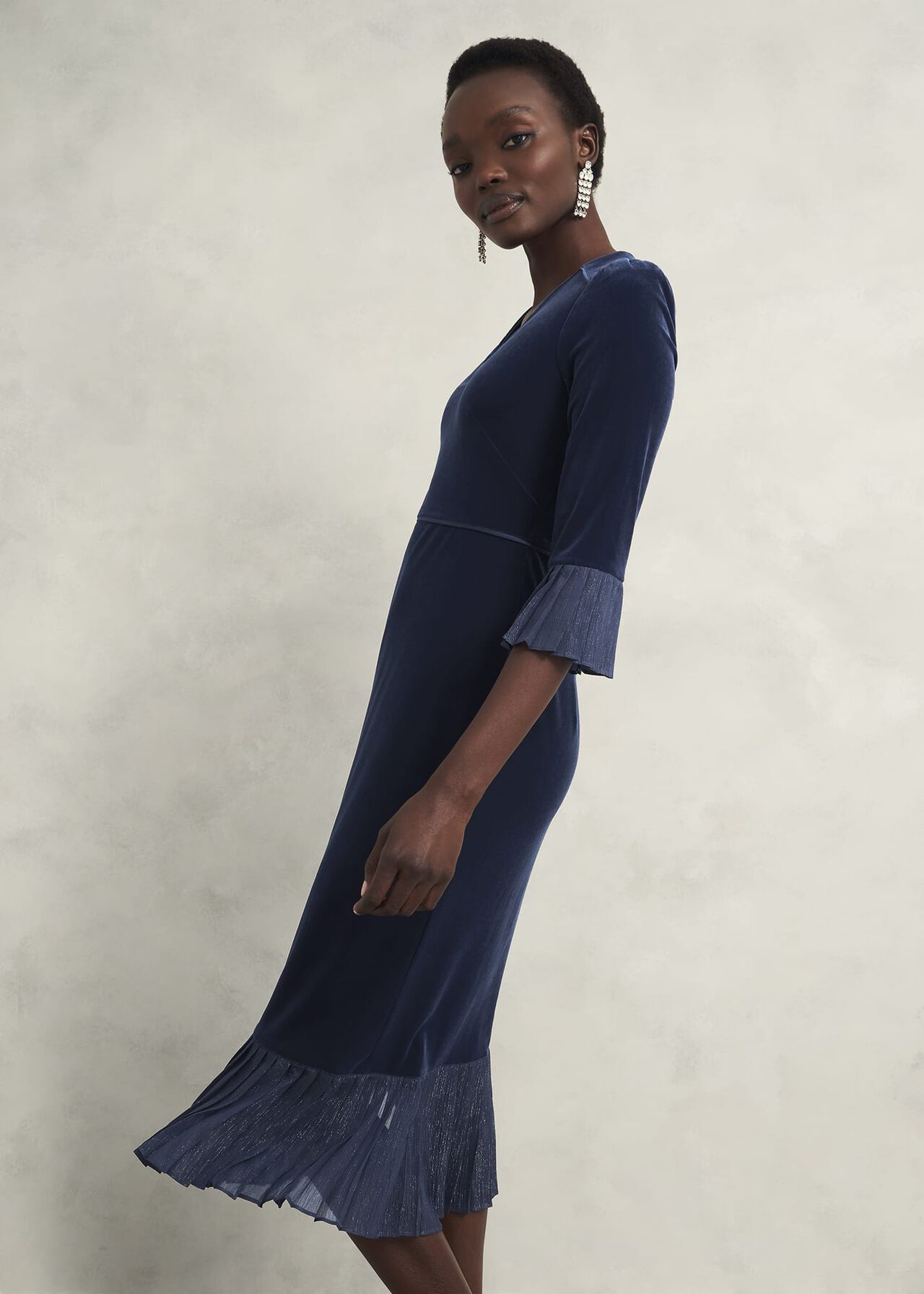 Petite Mary Dress, Riverside Blue, hi-res