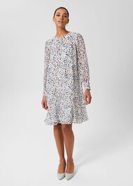 Petite Frances A Line Dress, Sage Green, hi-res