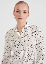 Brenna Shirt, Ivory Lime, hi-res