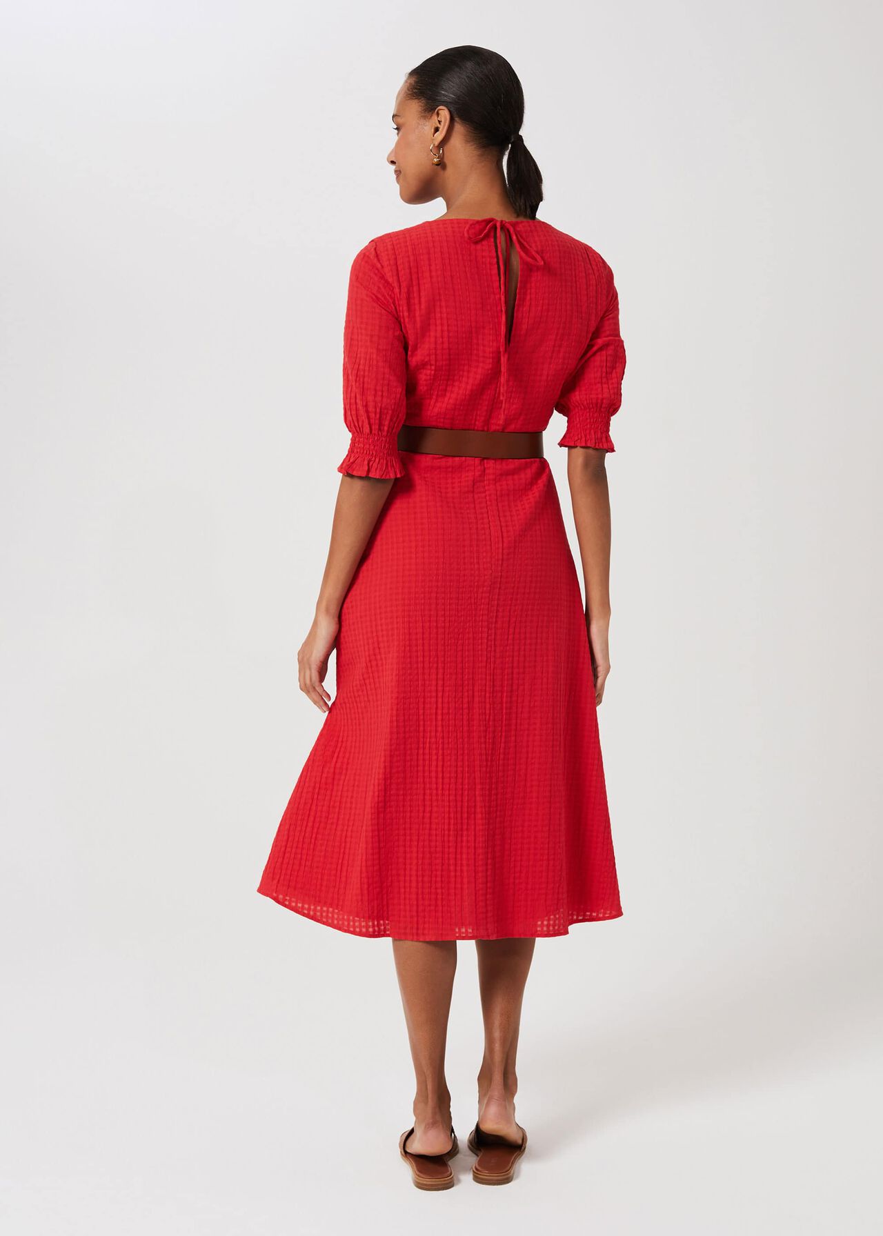 Tonicha Dress, Coral Red, hi-res