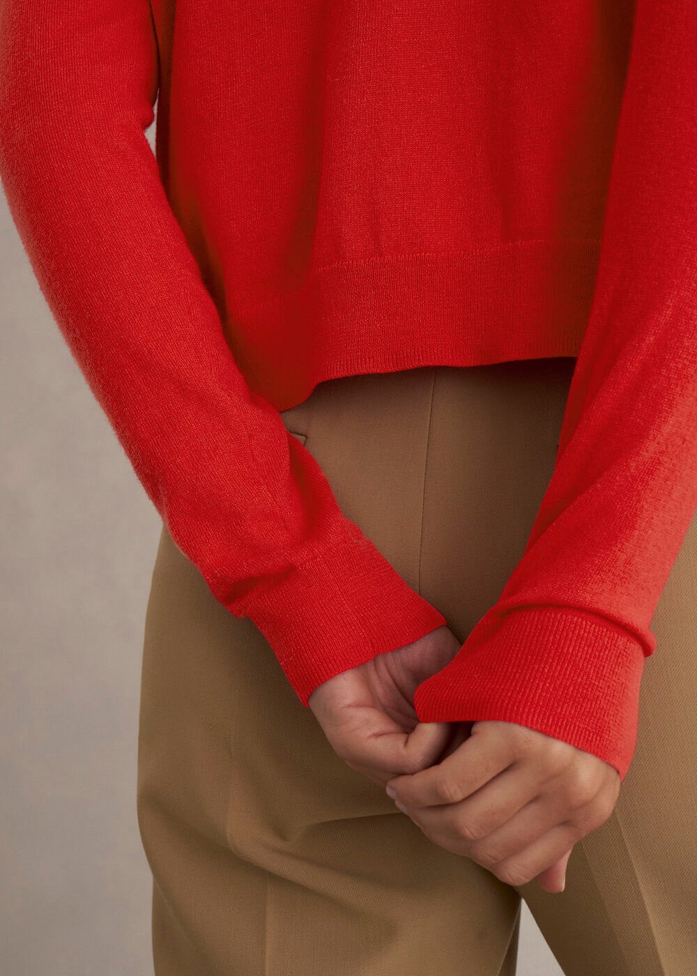 Priya Cardigan, Hibiscus Red, hi-res