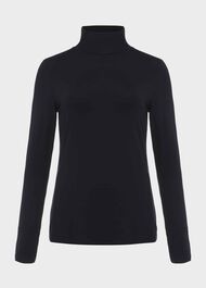 Mischa Roll Neck, Black, hi-res