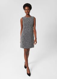 Gina Dress, Navy Ivory, hi-res