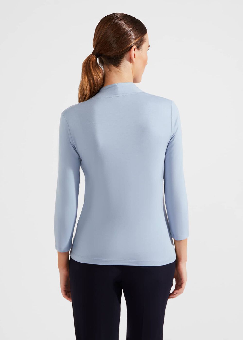Aimee Plain Top, Muted Blue, hi-res