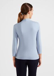 Aimee Plain Top, Muted Blue, hi-res