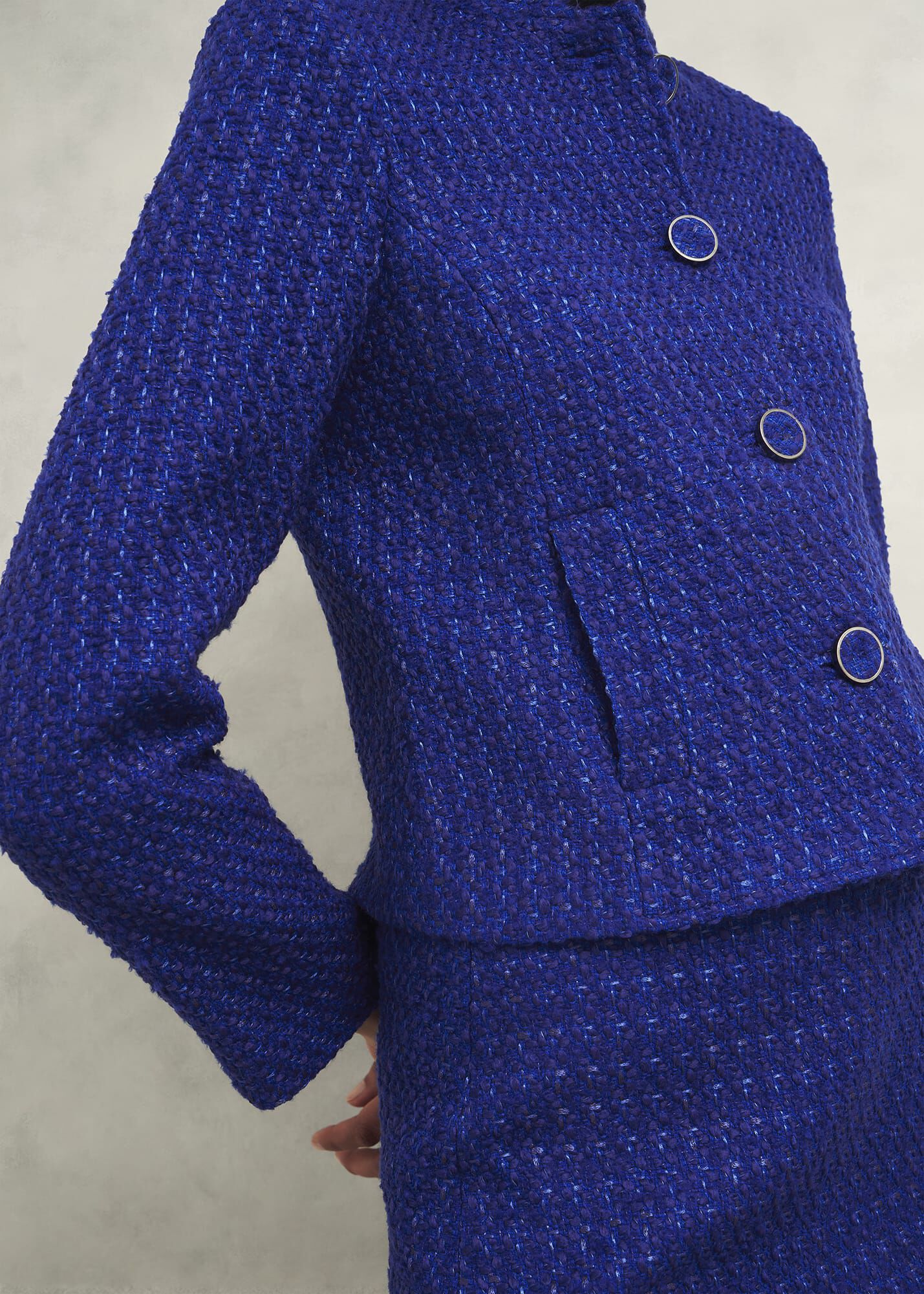 Hobbs☆ウール付き クロエ ジャケット Cobalt【英国発】 ☆Hobbs London☆ ウール クロエ ジャケット ジャケット