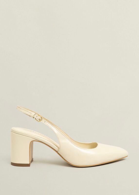 Lily Leather Slingbacks