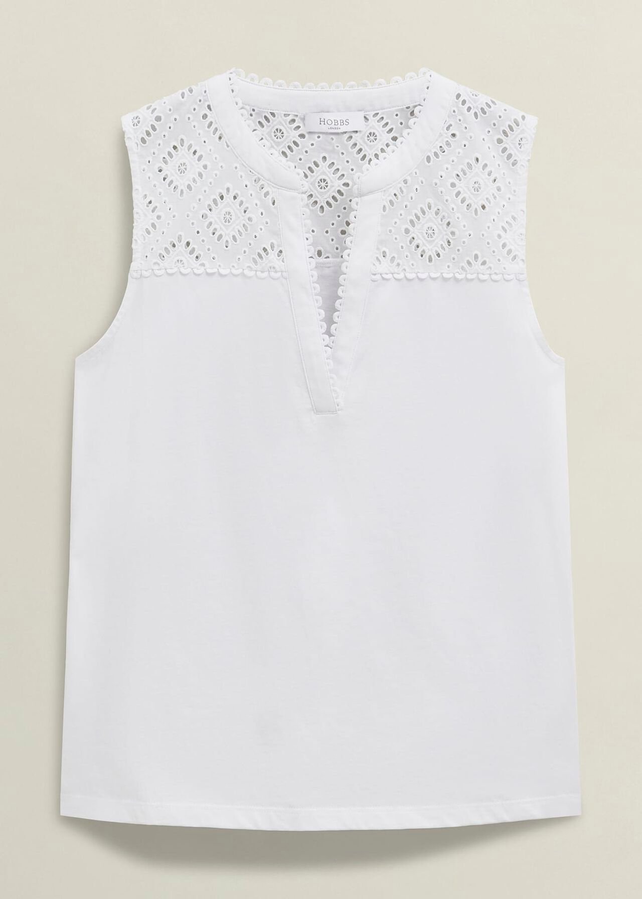 Hobbs Suzanna Cotton Broderie Top Hobbs Suzanna Cotton Broderie Top