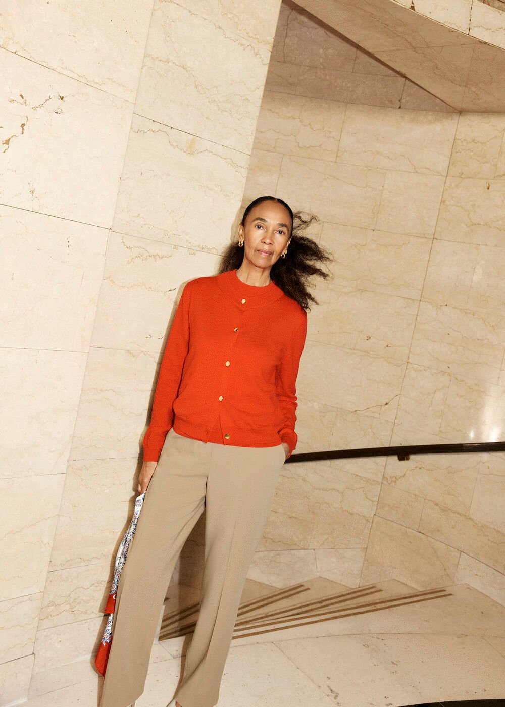 Priya Cardigan, Hibiscus Red, hi-res