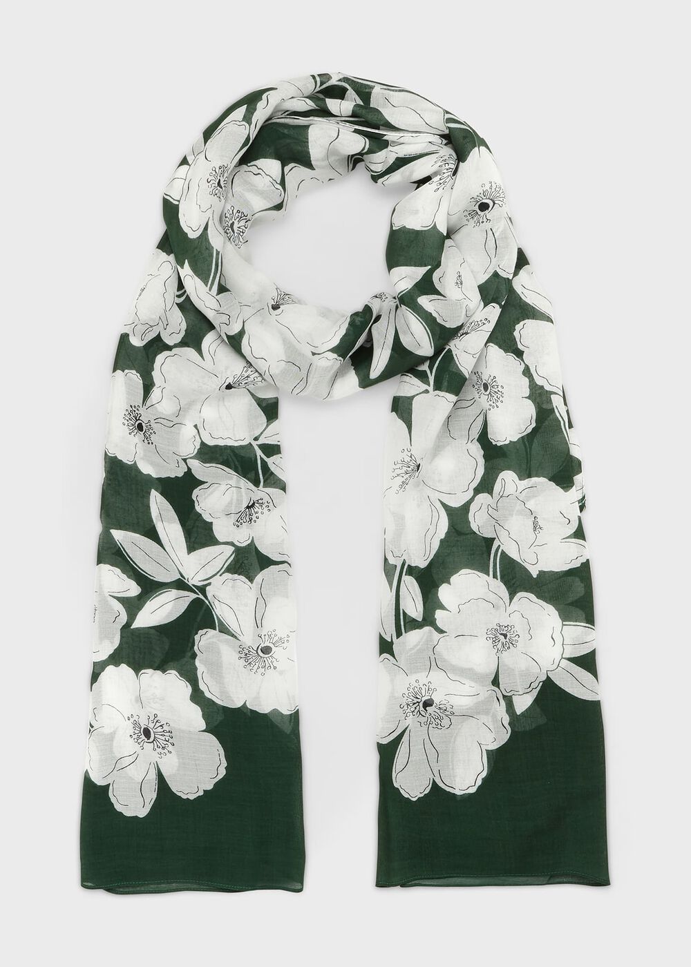 Lilia Scarf, Green Multi, hi-res