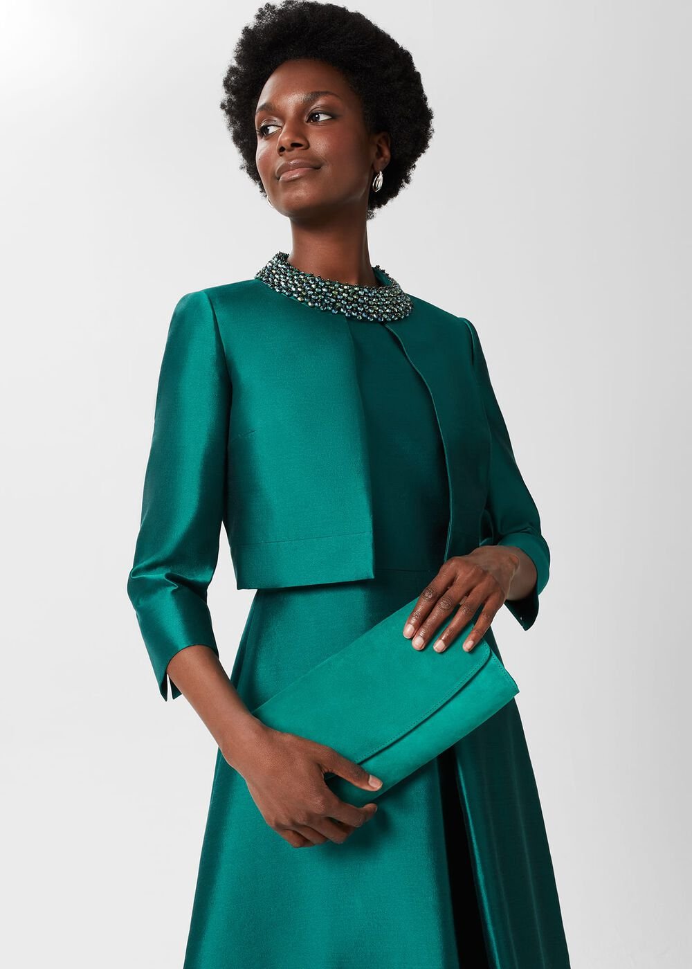 Sarah Clutch, Jewel Green, hi-res