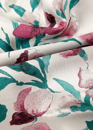 Gwen Floral Jacquard Dress, Oyster Multi, hi-res