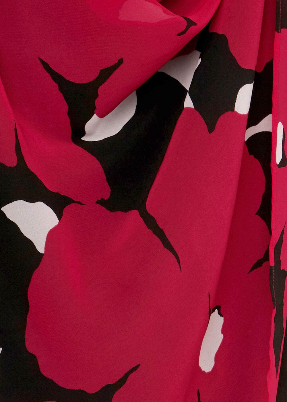 Carly Floral Midi Dress, Black Pink, hi-res