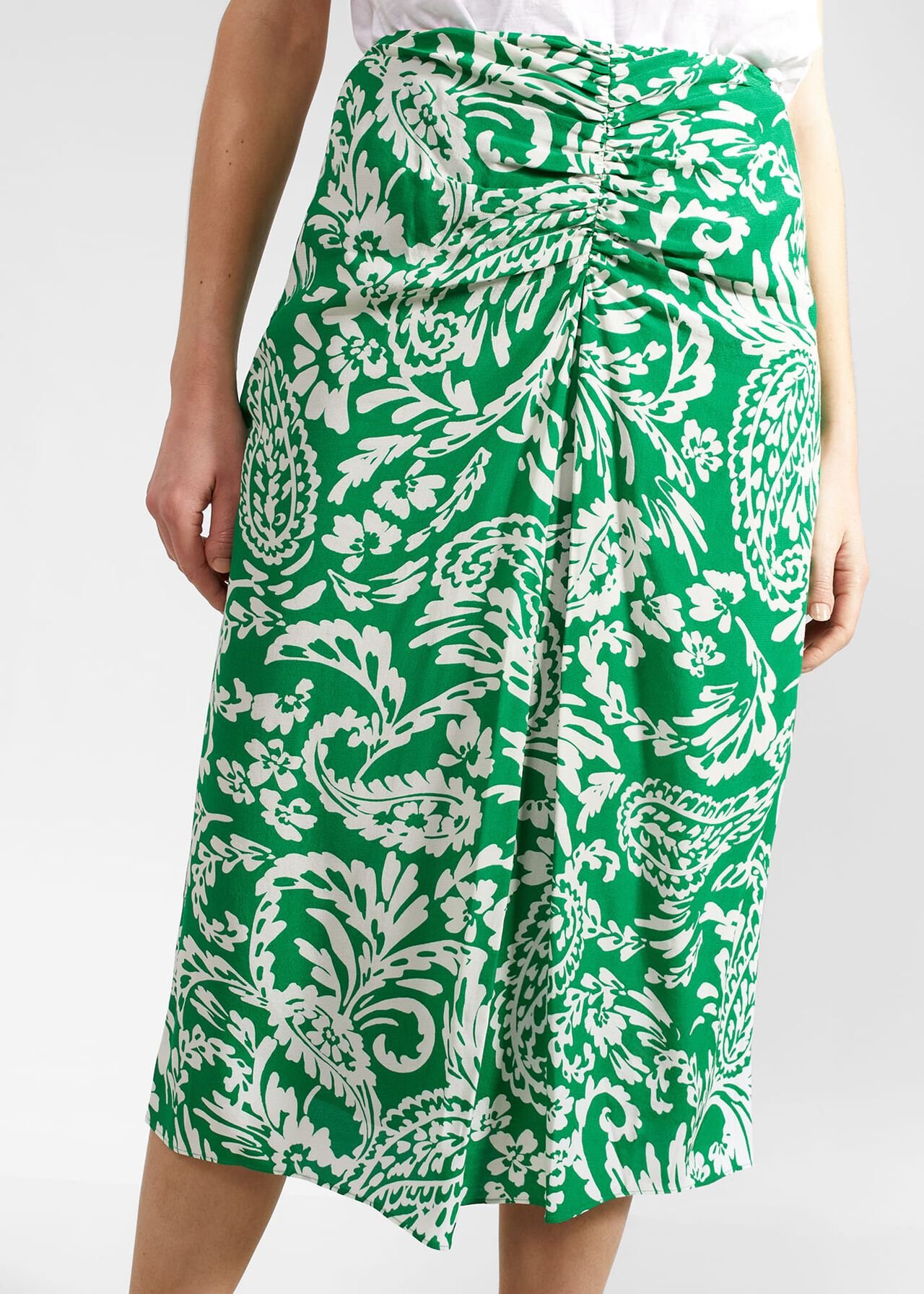 Cassidy Skirt, Green Ivory, hi-res