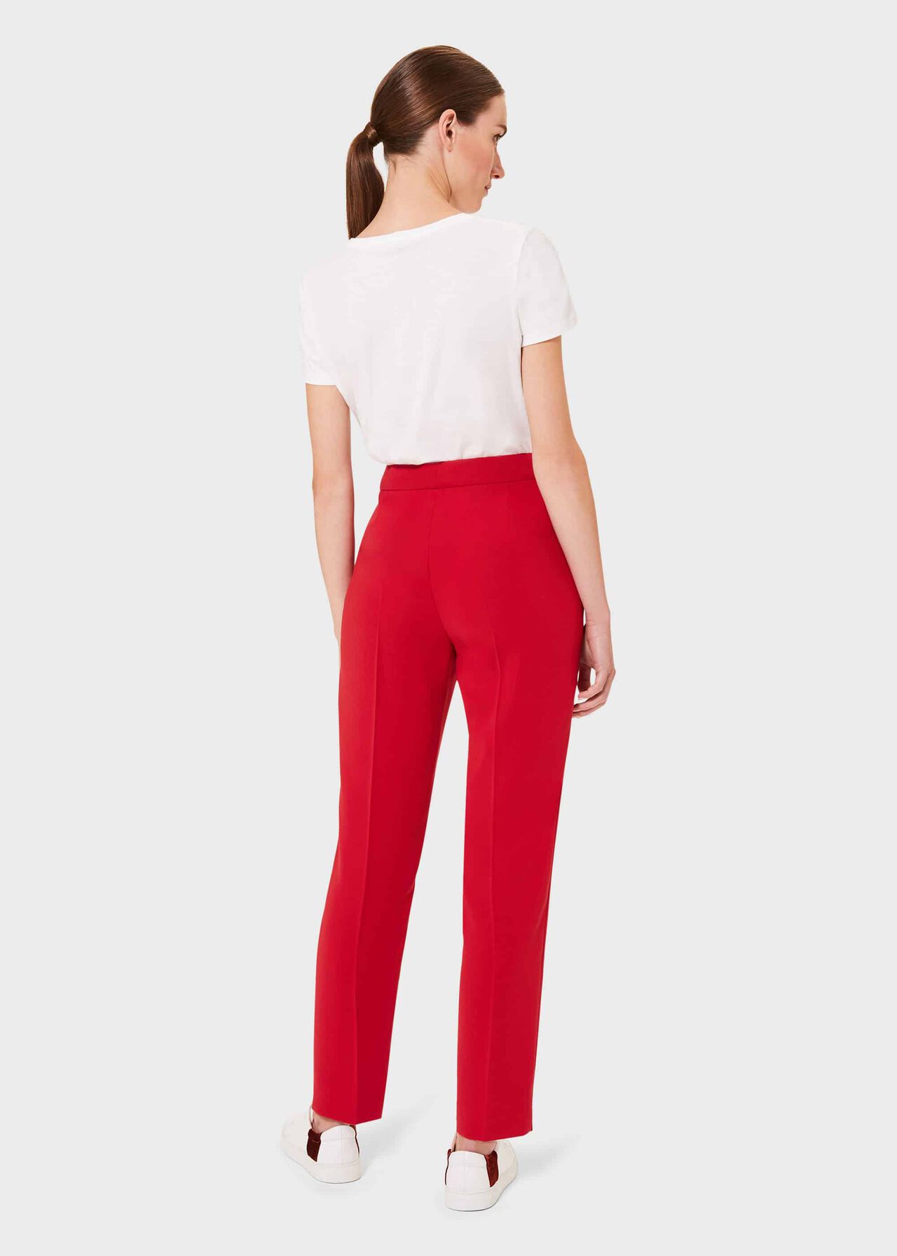 Zinnia Tapered Pants, Red, hi-res