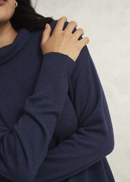 Petite Audrey Dress, Hobbs Midnight, hi-res