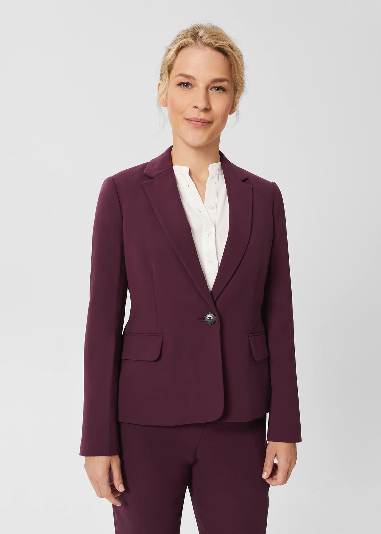 Petite Adelia Jacket, Deep Plum, hi-res