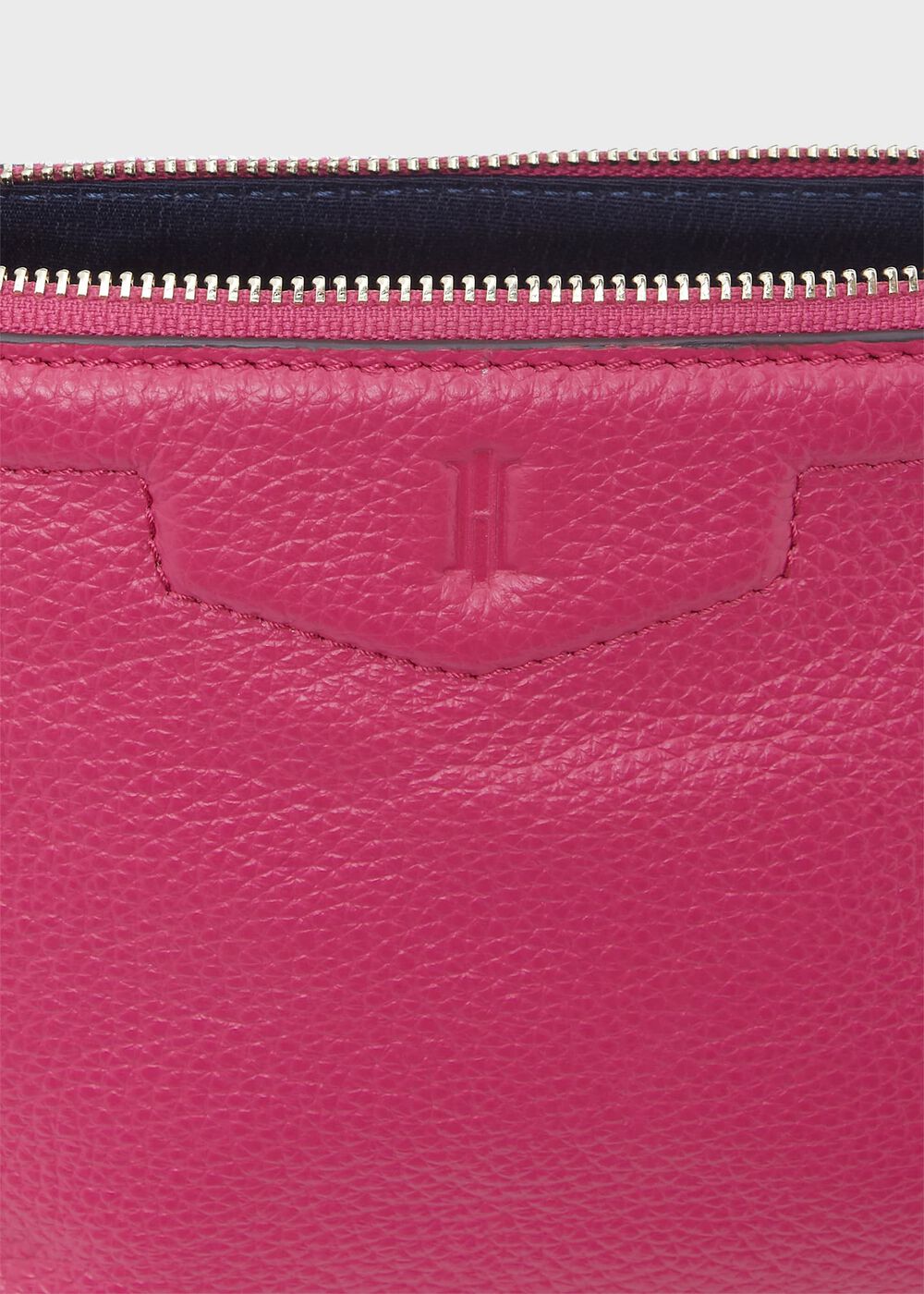 Margot Leather Small Make-Up Bag, Raspberry Pink, hi-res