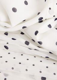 Petite Lucilla Dress, Ivory Navy, hi-res