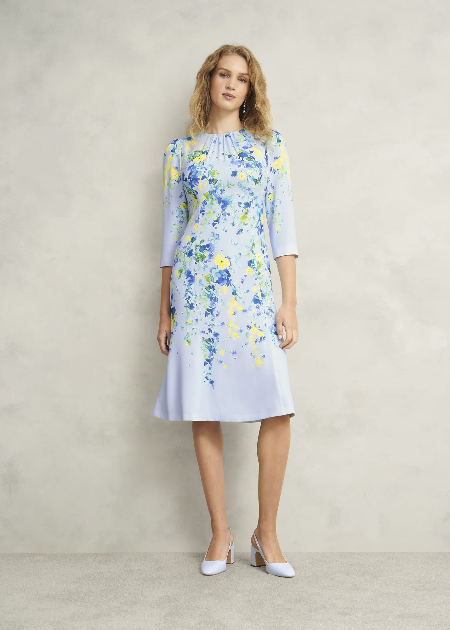 英国発【Hobbs London】Honour Dressフィット&フレアドレス Honour Floral Midi Dress | Hobbs UK |