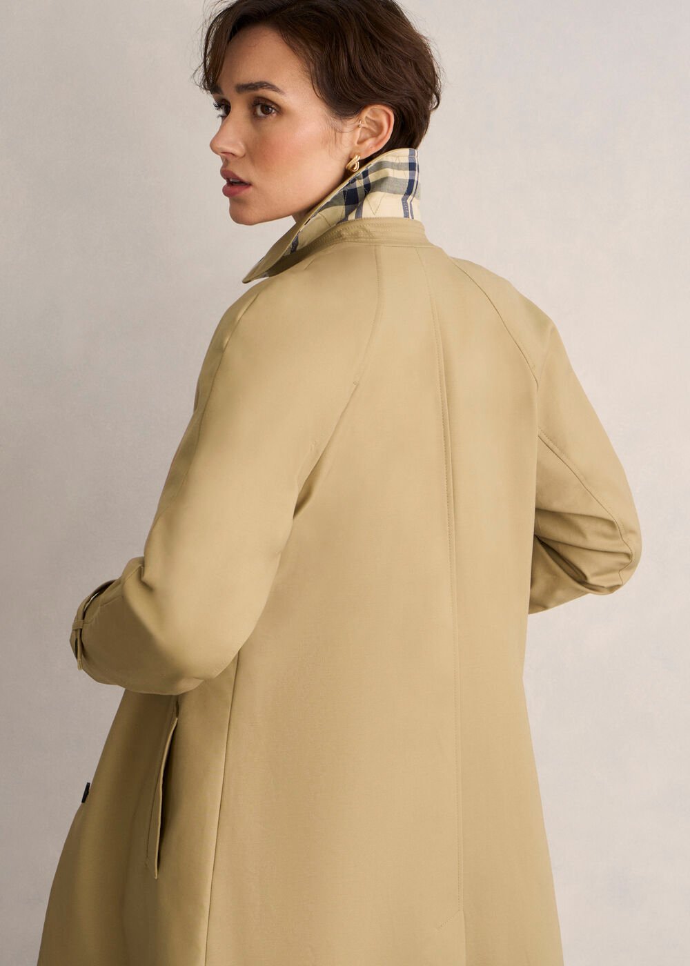 Petite Vivienne Shower Resistant Trench Coat, Fawn Beige, hi-res