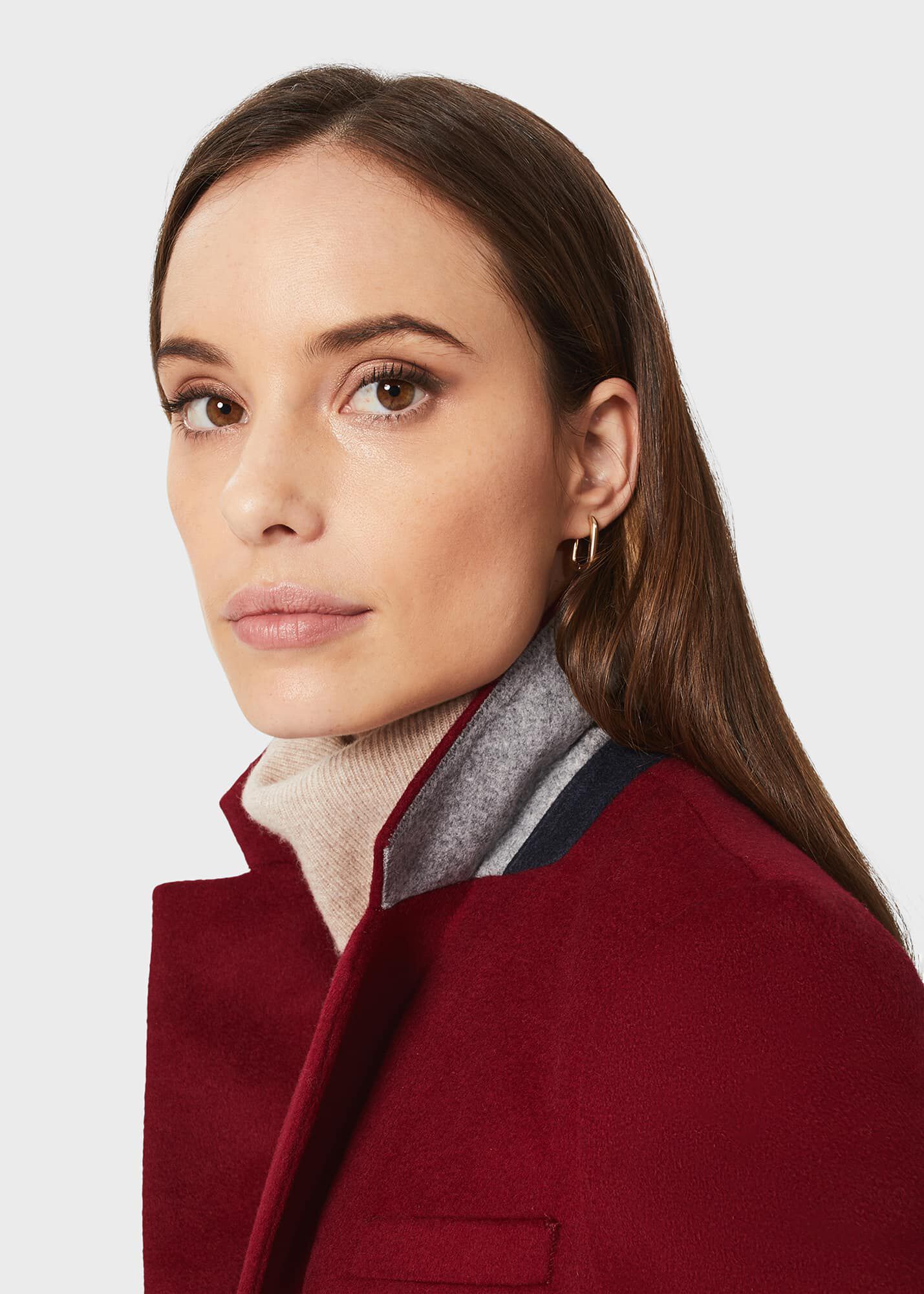 Hobbs red cheap carron coat